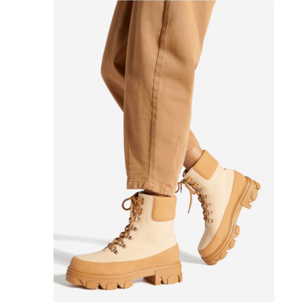Shoedazzle Lug Sole Lace Up Boots
